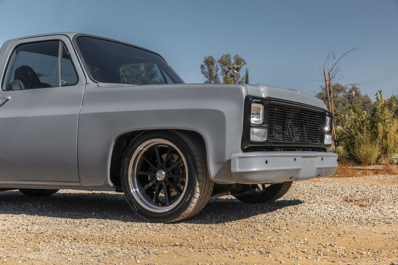 1980 Chevrolet C10 American Racing DRAFT Black Wheel Pros